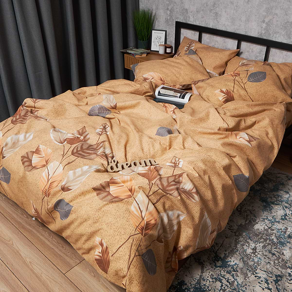 Фото - Комплект постельного белья Moon&Star Premium Amber Leaf 160х220х2 нав. 2х70х70 (MS-820007522)