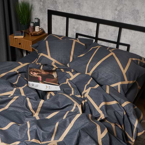 Фото - Комплект постельного белья Moon&Star Premium Deep Blue Luxe 175х210 (MS-820009879)