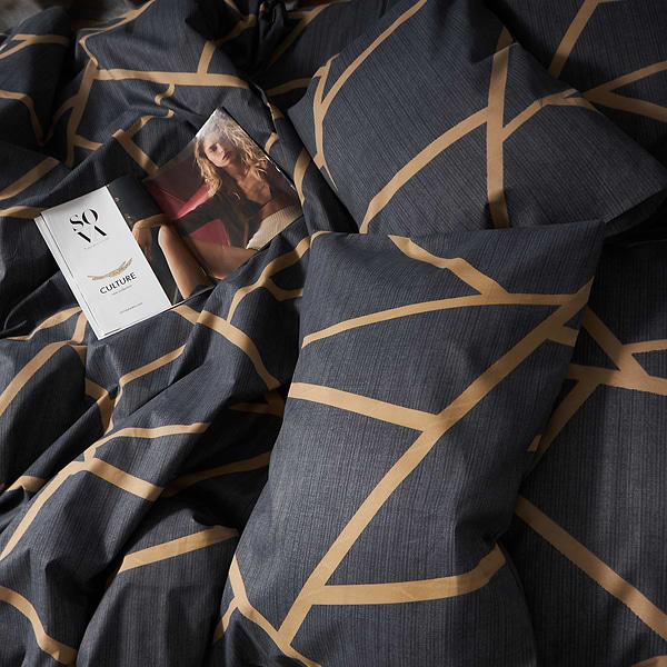 Фото - Комплект постельного белья Moon&Star Premium Deep Blue Luxe 200х220 (MS-820009883)