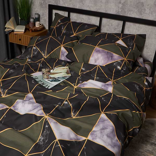 Фото - Комплект постельного белья Moon&Star Premium Golden Marble 160х220 (MS-820009927)