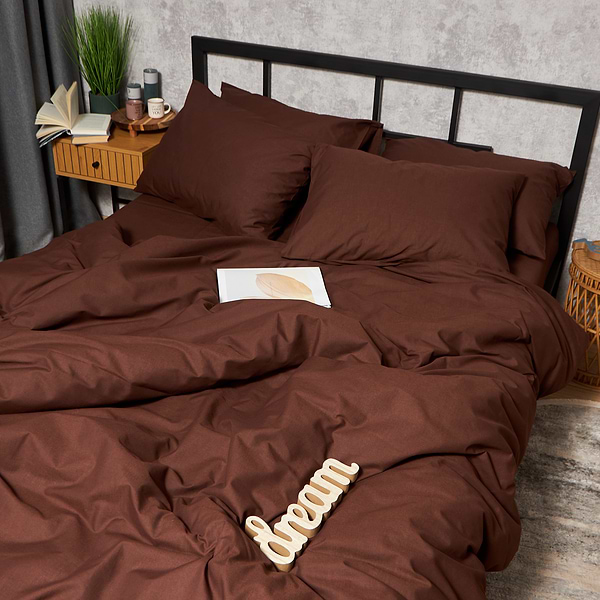 Фото - Комплект постільної білизни Moon&Star Бязь Gold Люкс Chocolate Dream 143х210х2 нав. 4х50х70 (MS-820008953)