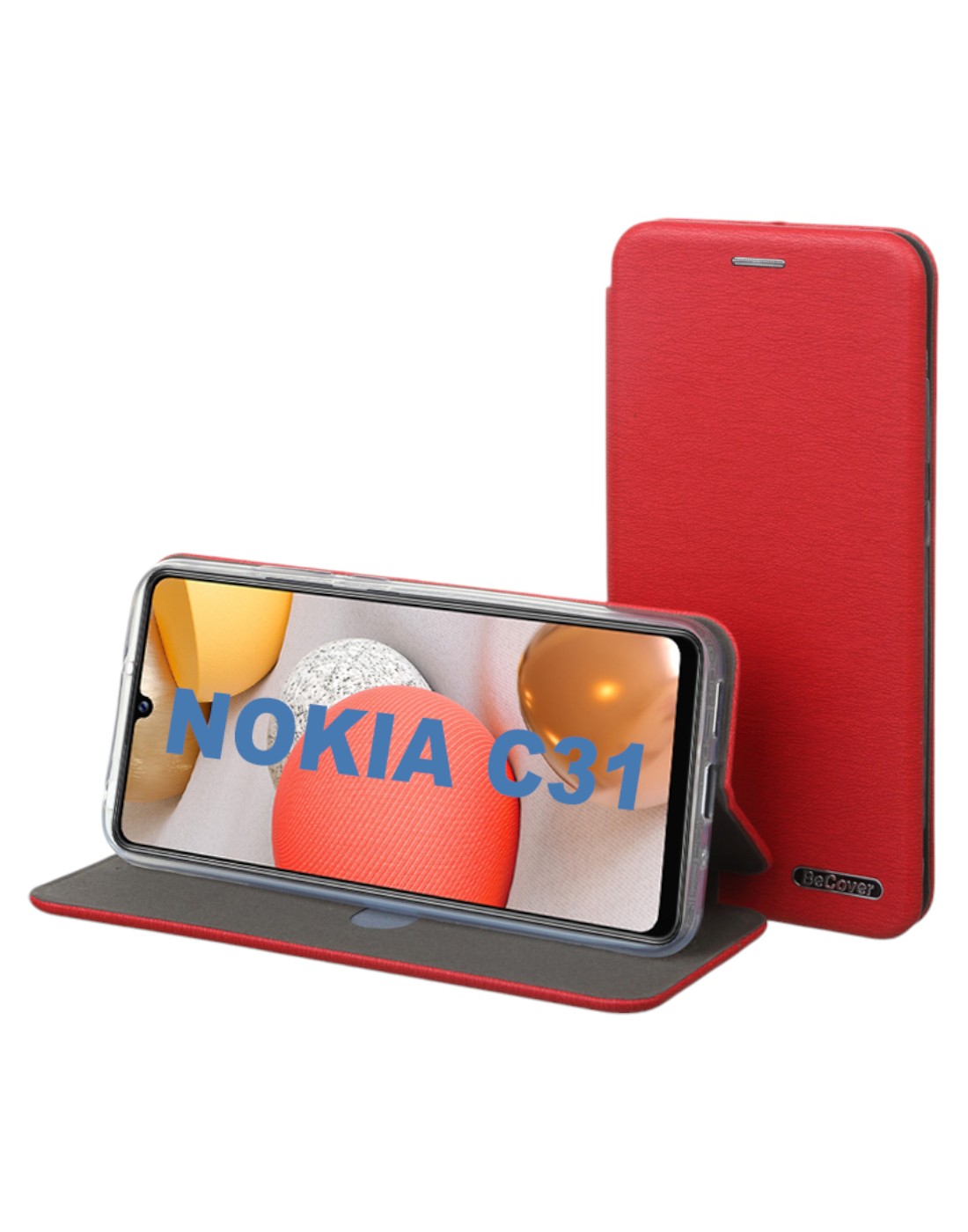Чехол для смартфона BeCover Exclusive for Nokia C31 Burgundy Red (710246) - Фото 1