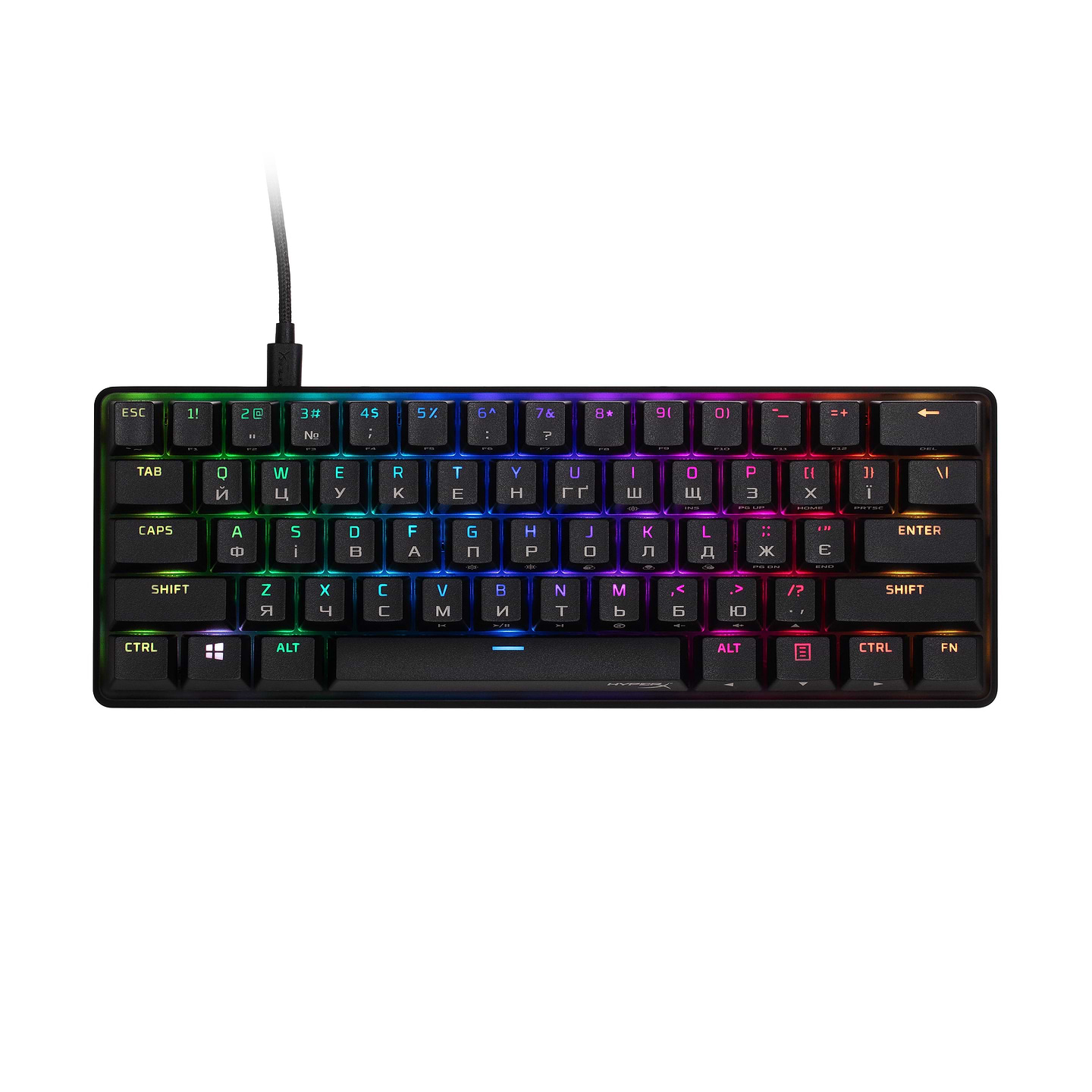 Клавиатура проводная игровая HyperX Alloy Origins 60 HX Red USB (4P5N4AA) - Фото 1