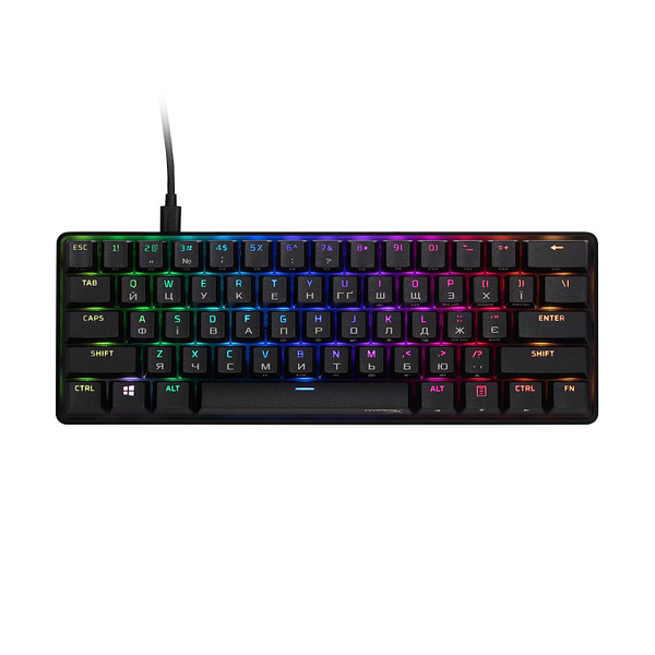 Фото - Клавіатура дротова ігрова HyperX Alloy Origins 60 HX Red USB (4P5N4AA)