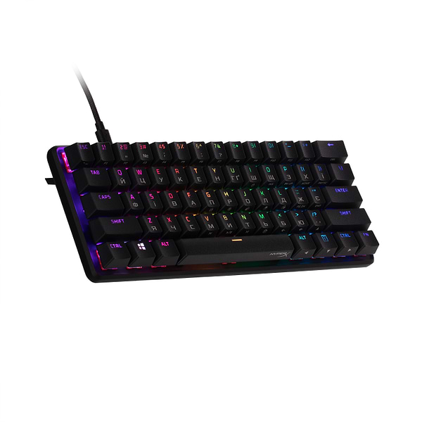 Фото - Клавіатура дротова ігрова HyperX Alloy Origins 60 HX Red USB (4P5N4AA)