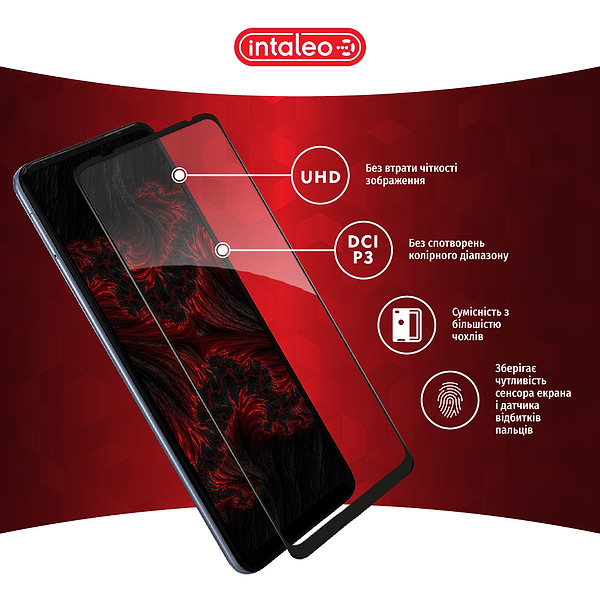 Фото - Захисне скло для смартфону Intaleo Full Glue for MOTO G60S Black (1283126521201)