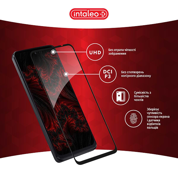 Фото - Захисне скло для смартфону Intaleo Full Glue for MOTO G24/G34 Black (1283126589980)