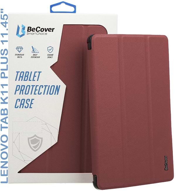 Фото - Чохол для планшету BeCover Smart Case for Lenovo Tab K11 Plus TB-352F 11.45" Red Wine (711853)