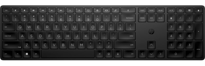 Клавіатура бездротова HP 450 Programmable WL UKR Black (4R184AA) - Фото 1