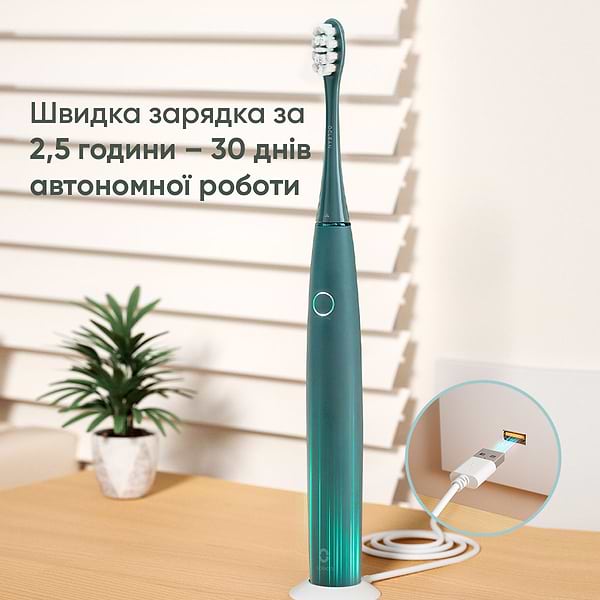 Фото - Зубна щітка електрична Oclean Air 2T Electric Toothbrush Green