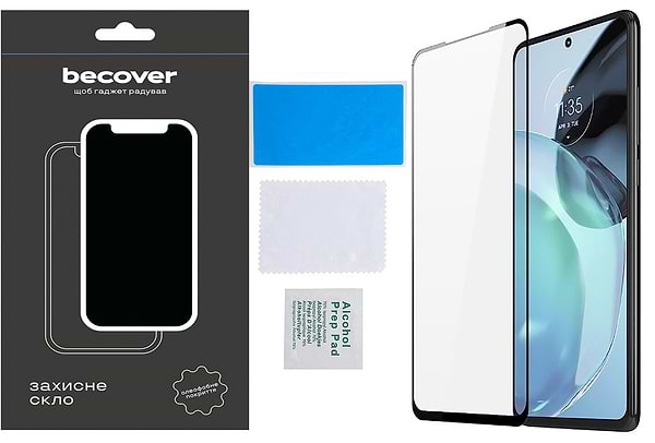 Фото - Захисне скло для смартфону BeCover for Motorola Moto G72 Black (709245)
