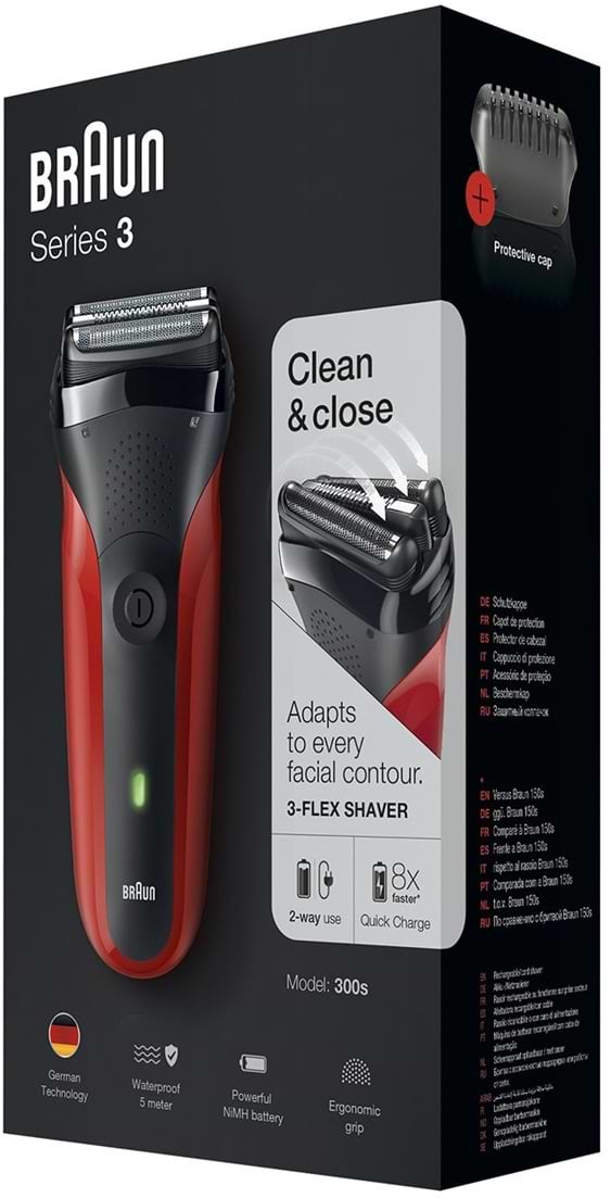 Фото - Бритва Braun Series 3 300s Red