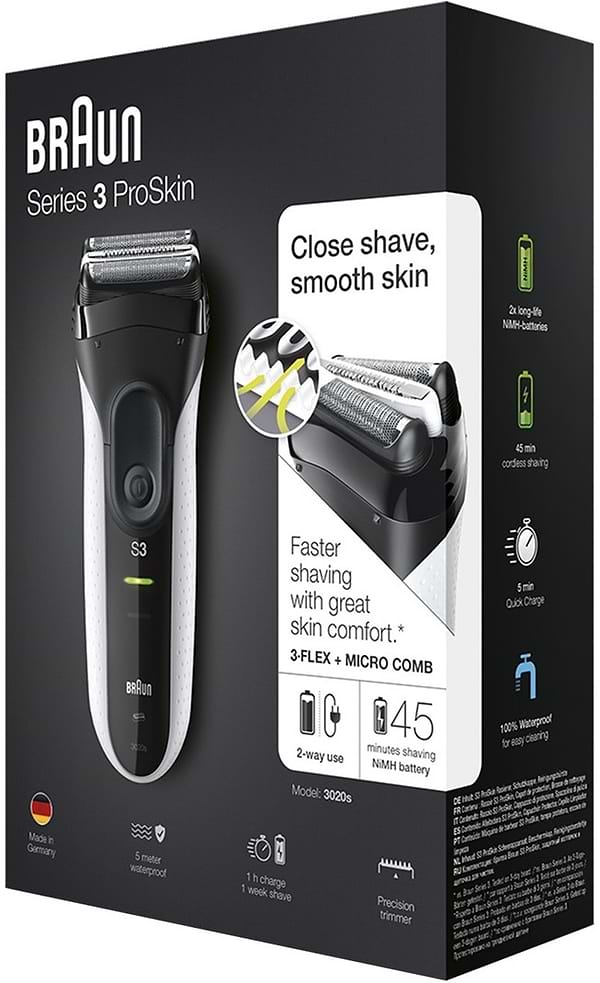 Фото - Бритва Braun Series 3 3020s Black-White