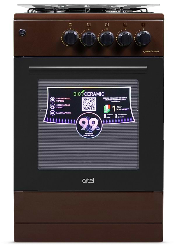 Фото - Плита газова ARTEL Apetito 50 10-G Brown