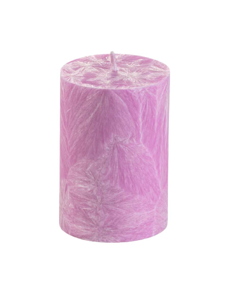 Свічка декоративна CandlesBio циліндр 70/100 мм Бузковий (WP07 70/100) - Фото 1