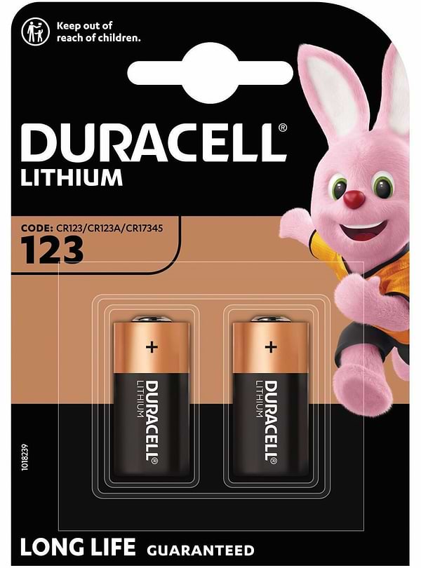 Фото - Батарейка Duracell CR 123/DL 123 2 шт. (5002979)
