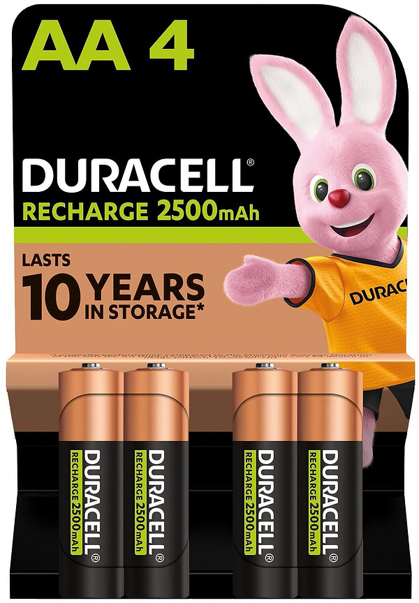 Фото - Аккумулятор тип AA Duracell HR6 (AA) 2500 mAh уп. 4шт.