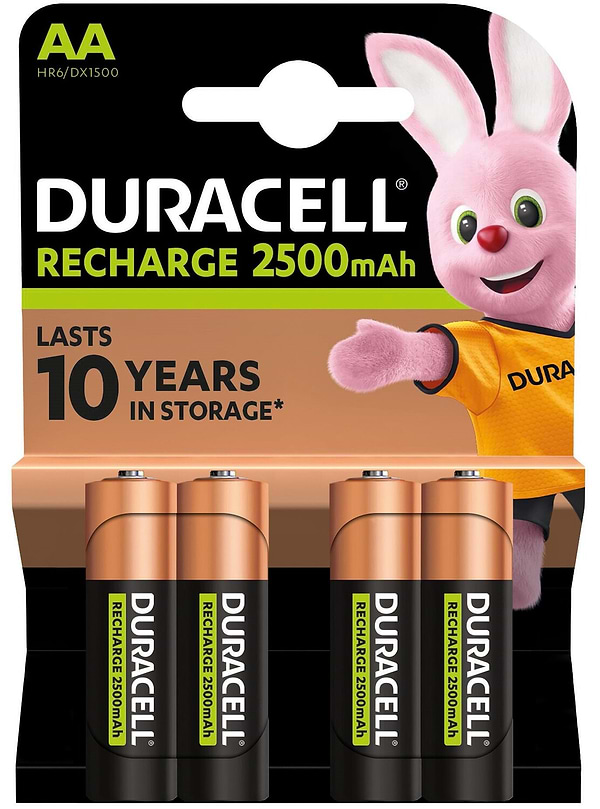Фото - Аккумулятор тип AA Duracell HR6 (AA) 2500 mAh уп. 4шт.