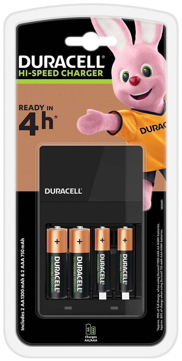 Фото - З/устройство для аккумуляторов AA/AAA Duracell CEF14 + 2AA1300 + 2AAА750