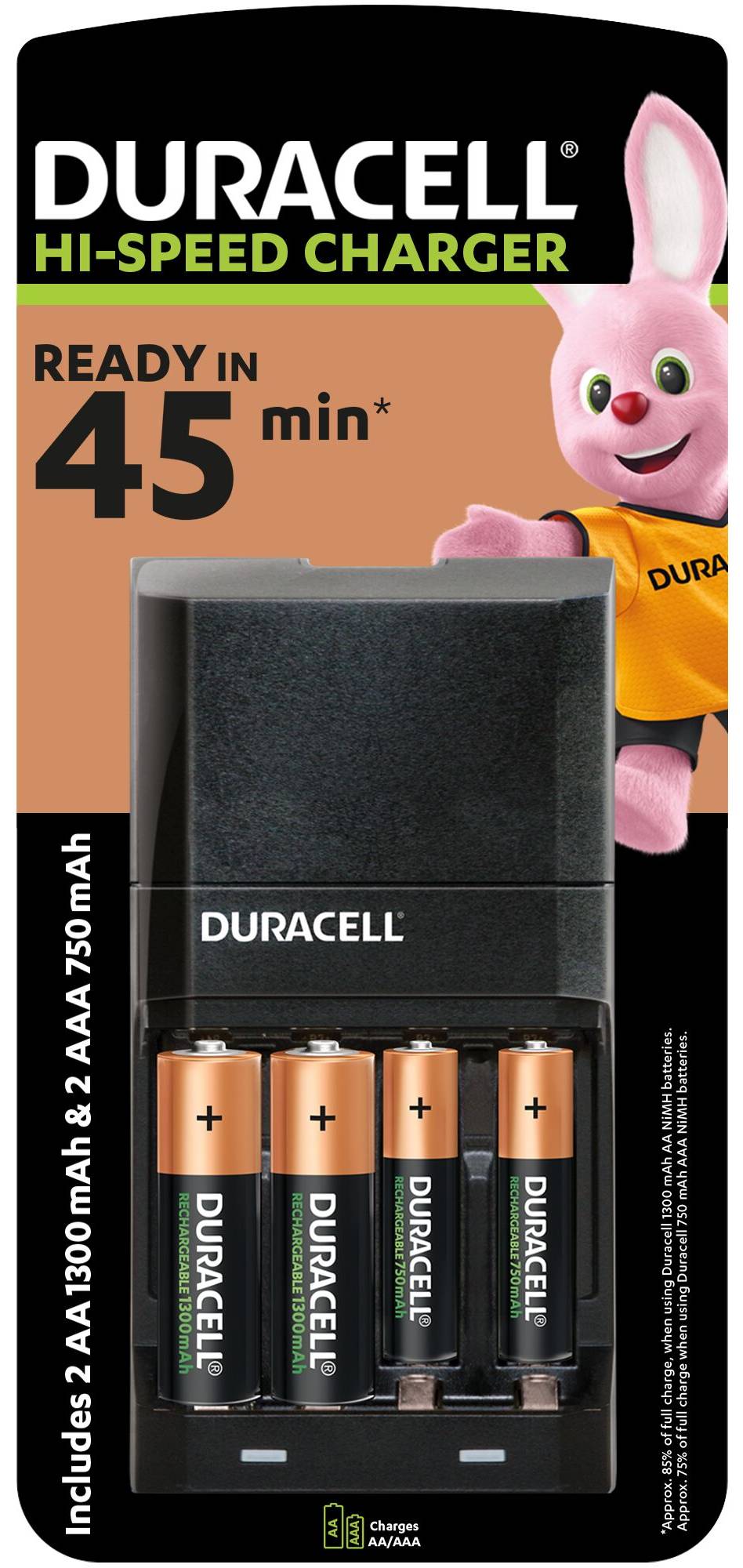 Фото - З/устройство для аккумуляторов AA/AAA Duracell CEF27 + 2AA1300 + 2AAА750