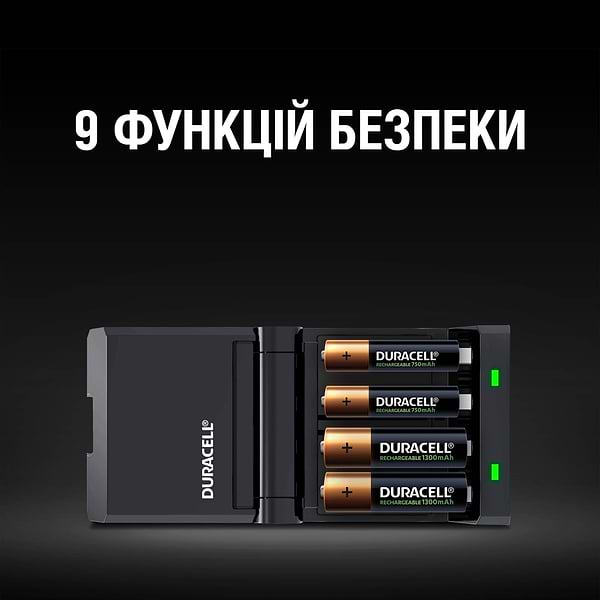 Фото - З/устройство для аккумуляторов AA/AAA Duracell CEF27 + 2AA1300 + 2AAА750