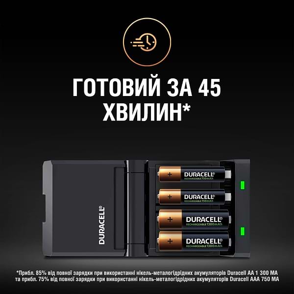 Фото - З/устройство для аккумуляторов AA/AAA Duracell CEF27 + 2AA1300 + 2AAА750