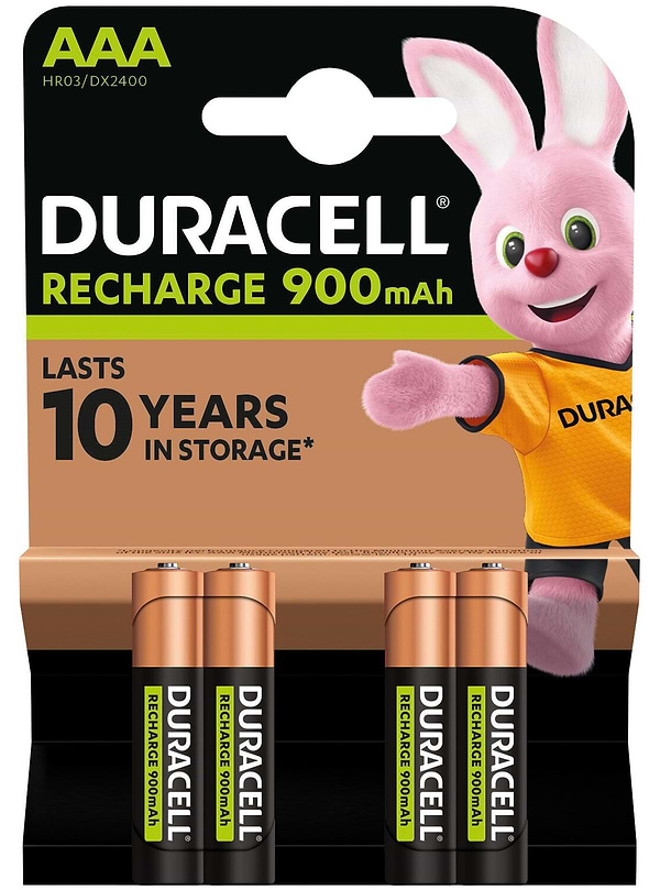 Фото - Акумулятор тип AAA Duracell HR03 (AAA) 900mAh уп. 4шт.