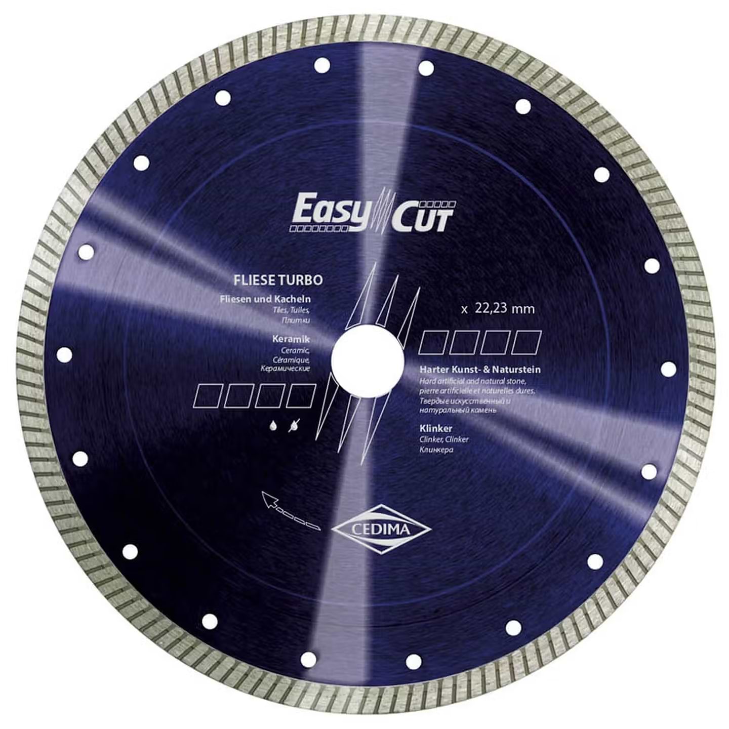 Диск алмазный CEDIMA Easy-Cut, Fliese Turbo NATURSTEIN 250х10х25.4 мм (50006970)