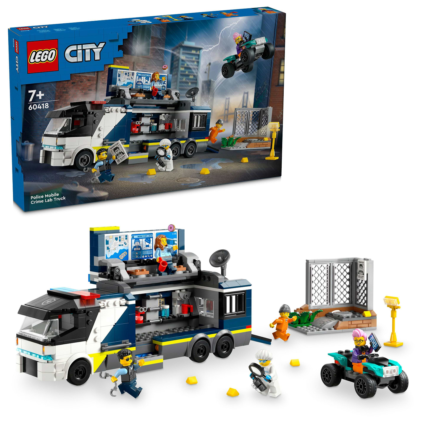 Конструктор LEGO City Передвижная полицейская криминалистическая лаборатория (60418) - Фото 1