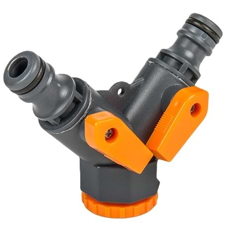 З'єднувач для шланга BRADAS 3/4" з запірними кранами Gold line (GL5002)