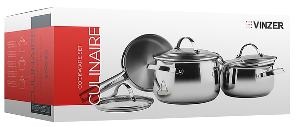 Фото - Набор посуды Vinzer Culinaire 6 пр. (50030)