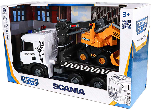 Фото - Наземна спецтехніка TechnoDrive Super Big Truck – АВТОКРАН SCANIA З ЕКСКАВАТОРОМ (5004KS)