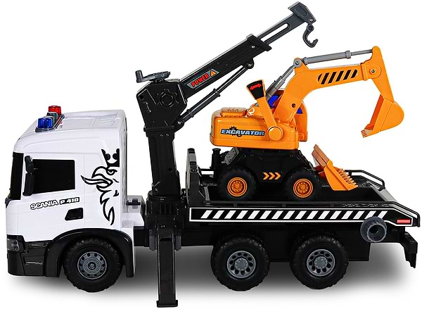Фото - Наземна спецтехніка TechnoDrive Super Big Truck – АВТОКРАН SCANIA З ЕКСКАВАТОРОМ (5004KS)