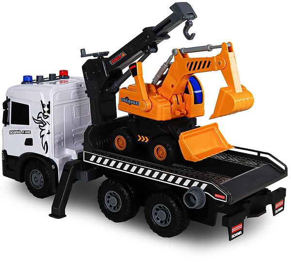 Фото - Наземна спецтехніка TechnoDrive Super Big Truck – АВТОКРАН SCANIA З ЕКСКАВАТОРОМ (5004KS)