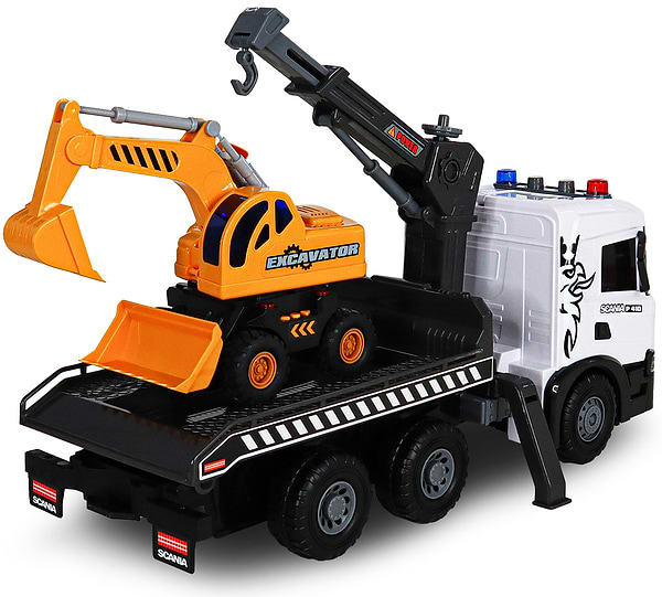 Фото - Наземна спецтехніка TechnoDrive Super Big Truck – АВТОКРАН SCANIA З ЕКСКАВАТОРОМ (5004KS)