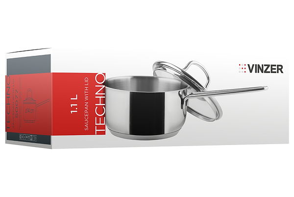 Фото - Ківш Vinzer Techno 14х7.5 см 1.1 л (50077)