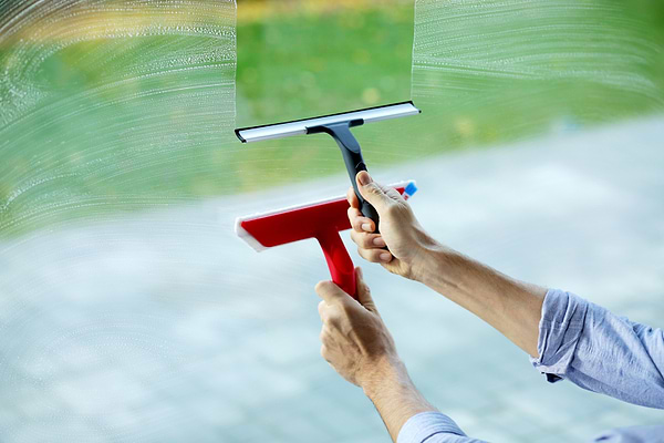 Фото - Щітка для миття скла Vileda 2в1 (5010121002390)