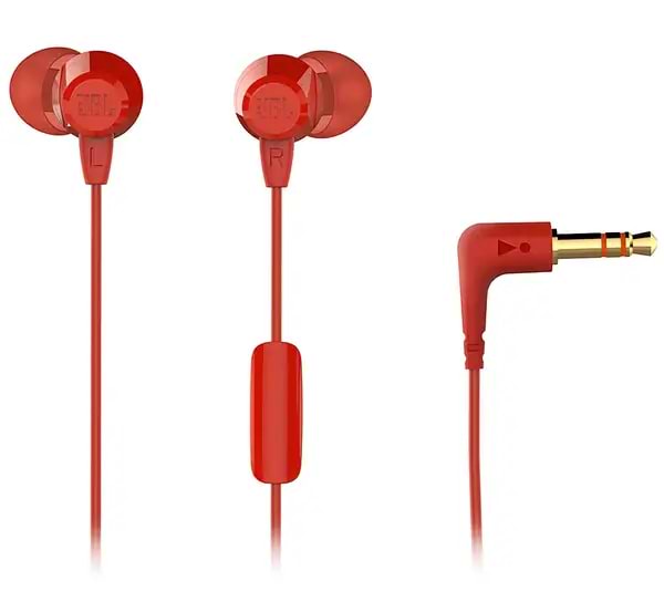 Фото - Навушники вкладиші дротові JBL C50HI Red (JBLC50HIRED)