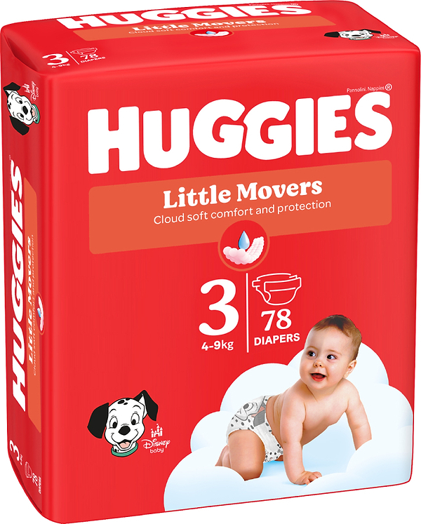 Фото - Одноразовые подгузники Huggies Little Movers Размер 3 (4-9 кг), 78 шт. (5029053548760)
