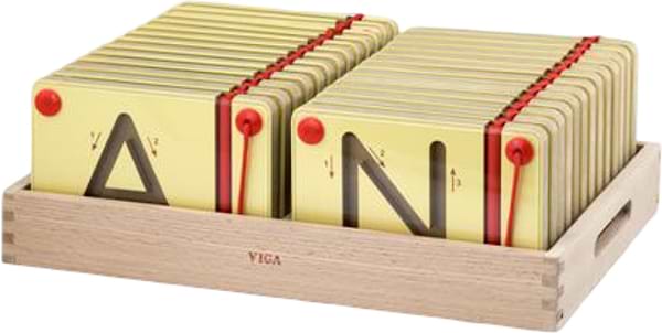 Фото - Бізіборд-дошка Viga Toys Вчимося писати англійські великі літери (50337)