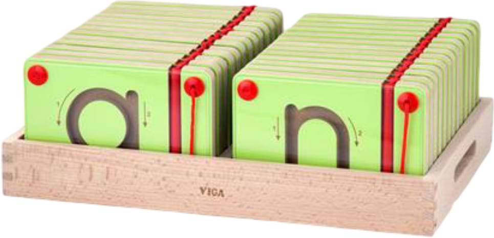 Бизиборд-доска Viga Toys Учимся писать английские строчные буквы (50338)