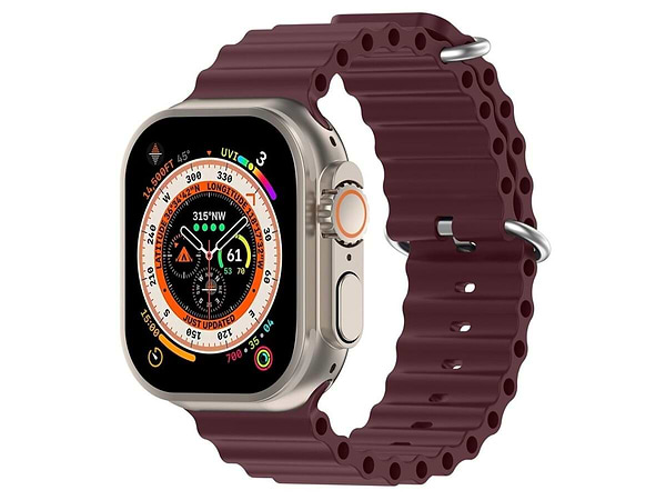 Фото - Ремешок для смарт-часов Armorstandart Ocean Band for Apple Watch All Series 38/40/41mm Wine Red (ARM74241)