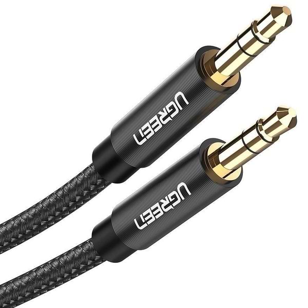 Кабель 3.5 мм -3.5 мм UGREEN AV112 3.5 mm M - 3.5 mm M Cable 1m Black (50361)