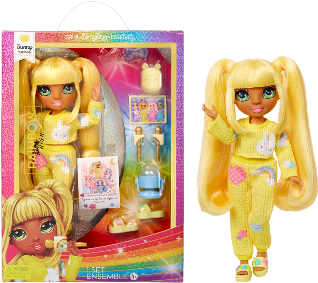 Кукольный набор Rainbow High Junior High PJ Party - САННИ (503682)