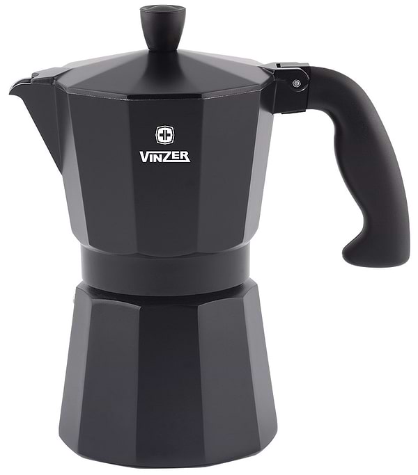 Фото - Кавоварка гейзерна Vinzer Moka Nero (50394) Фото - Кавоварка гейзерна Vinzer Moka Nero (50394)