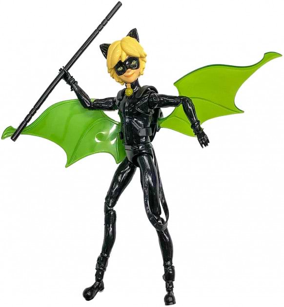 Фото - Колекційна фігурка Miraculous "Леді Баг і Супер-Кіт" S2 Супер-Кіт з аксесуарів 13 см (50403)