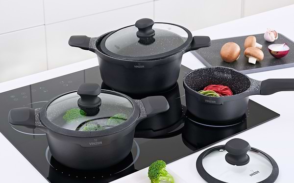 Фото - Каструля Vinzer Kuro Induction Line 24 cм 3.7 л (50428)