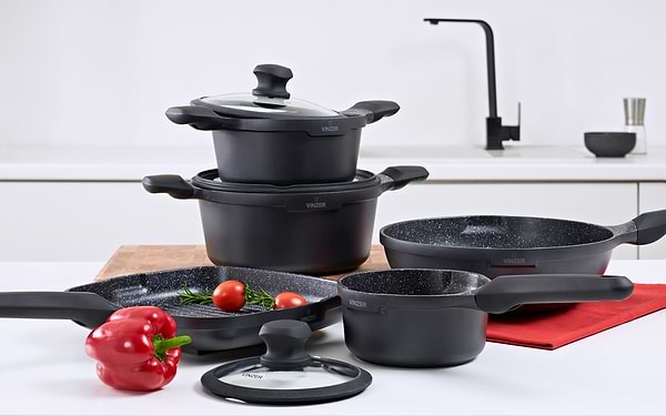 Фото - Кастрюля Vinzer Kuro Induction Line 20 cм 2.2 л (50427)