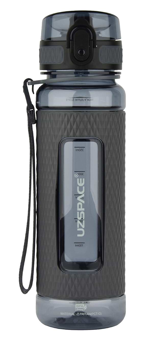 Фото - Пляшка для води UZspace 5044 Diamond 450 мл графітова Фото - Пляшка для води UZspace 5044 Diamond 450 мл графітова