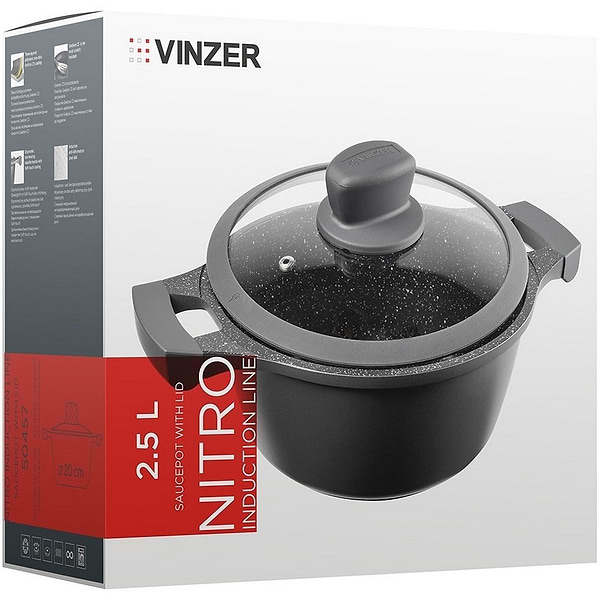 Фото - Каструля Vinzer Nitro Induction Line 2.5 л (50457)